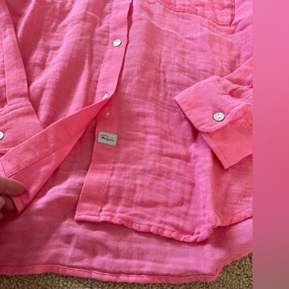 Rails Ellis Shirt in Malibu Pink - Picture 3 of 6